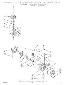 05 - Brake, Clutch, Gearcase, Motor & Pump parts for Whirlpool Washer LLN8244AW0 from AppliancePartsPros.com