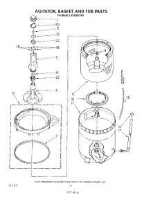 04 - Agitator, Basket And Tub parts for Whirlpool Washer LA5800XTM0 from AppliancePartsPros.com