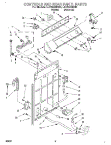02 - Controls And Rear Panel parts for Whirlpool Washer LLV8245BN0 from AppliancePartsPros.com