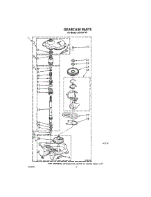 10 - Gearcase parts for Whirlpool Washer LA5400XTG1 from AppliancePartsPros.com