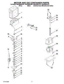 05 - Motor And Ice Container Parts parts for Maytag Refrigerator MSD2669KEY01 from AppliancePartsPros.com