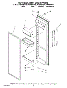 06 - Refrigerator Door Parts parts for Maytag Refrigerator MSD2658KES01 from AppliancePartsPros.com