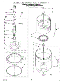 04 - Agitator, Basket And Tub parts for Whirlpool Washer LST9355BQ0 from AppliancePartsPros.com