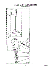 10 - Brake And Drive Tube parts for Whirlpool Washer AL4132VW1 from AppliancePartsPros.com