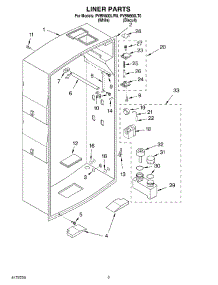 02 - Liner parts for Whirlpool Personal Valet System PVBN600LT0 from AppliancePartsPros.com