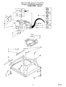 05 - Machine Base parts for Whirlpool Washer 4LBR8255DQ0 from AppliancePartsPros.com