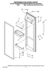 06 - Refrigerator Door Parts parts for Maytag Refrigerator MSD2669KEB00 from AppliancePartsPros.com