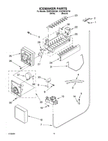 12 - Ice Maker, Optional parts for Whirlpool Refrigerator ED2FHGXKT01 from AppliancePartsPros.com