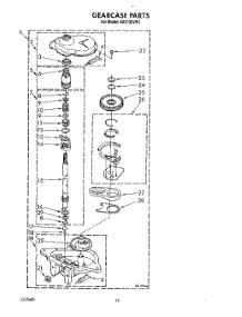 10 - Gearcase parts for Whirlpool Washer AX5133VW1 from AppliancePartsPros.com