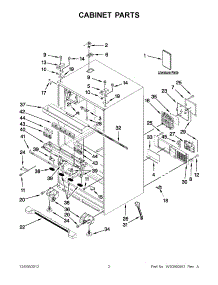 03 - Liner parts for Whirlpool Refrigerator CT14NKXKT01 from AppliancePartsPros.com