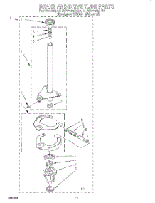 09 - Brake And Drive Tube parts for Whirlpool Washer 3LBR7255AQ0 from AppliancePartsPros.com