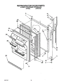 06 - Refrigerator Door parts for Kitchenaid Refrigerator KTRC20KAWH00 from AppliancePartsPros.com