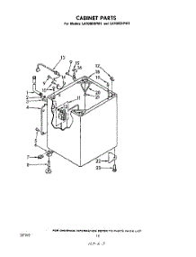 08 - Cabinet parts for Whirlpool Washer LA7005XPW1 from AppliancePartsPros.com