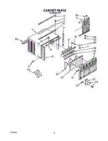 04 - Cabinet parts for Whirlpool Air Conditioner Heat Pump R51 from AppliancePartsPros.com