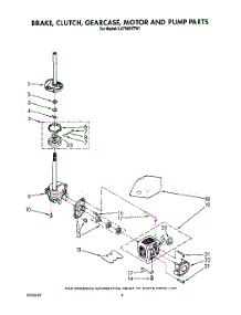 07 - Brake, Clutch, Gearcase, Motor And Pump parts for Whirlpool Washer LA7900XTN1 from AppliancePartsPros.com
