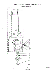09 - Brake And Drive Tube parts for Whirlpool Washer LA5360XTM0 from AppliancePartsPros.com