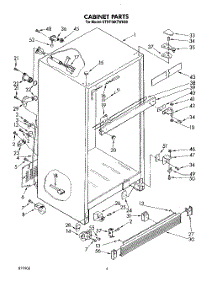 03 - Cabinet parts for Kitchenaid Refrigerator KTRF18KTWH00 from AppliancePartsPros.com