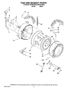 05 - Tub And Basket Parts parts for Maytag Washer MFW9700SQ0 from AppliancePartsPros.com