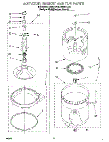 04 - Agitator, Basket And Tub parts for Whirlpool Washer LSS8244AZ0 from AppliancePartsPros.com