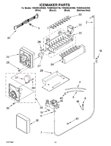 12 - Ice Maker, Optional parts for Whirlpool Refrigerator 7GS6SHAXKS00 from AppliancePartsPros.com