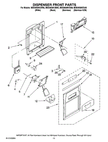 08 - Dispenser Front Parts parts for Maytag Refrigerator MSD2658KGW00 from AppliancePartsPros.com