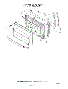 08 - Freezer Door parts for Kitchenaid Refrigerator KTRF22KTPL00 from AppliancePartsPros.com