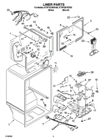 02 - Liner Parts parts for Kitchenaid Refrigerator KTRP22KRWH00 from AppliancePartsPros.com