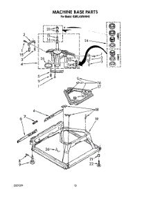 08 - Machine Base parts for Kitchenaid Washer KAWL400WWH0 from AppliancePartsPros.com