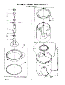 05 - Agitator, Basket And Tub parts for Whirlpool Washer LA5600XTM0 from AppliancePartsPros.com