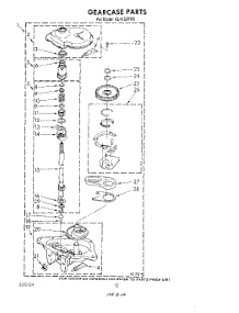 10 - Gearcase parts for Whirlpool Washer AL4132VW0 from AppliancePartsPros.com