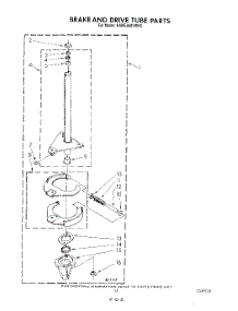 11 - Brake And Drive Tube parts for Kitchenaid Washer KAWE650VWH0 from AppliancePartsPros.com