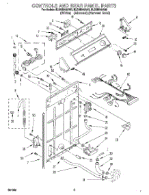 02 - Controls And Rear Panel parts for Whirlpool Washer 8LSC8245AN0 from AppliancePartsPros.com