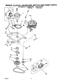 05 - Brake, Clutch, Gearcase, Motor & Pump parts for Whirlpool Washer LA5243XYW0 from AppliancePartsPros.com