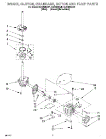05 - Brake, Clutch, Gearcase, Motor & Pump parts for Whirlpool Washer 8LSC8245AN1 from AppliancePartsPros.com