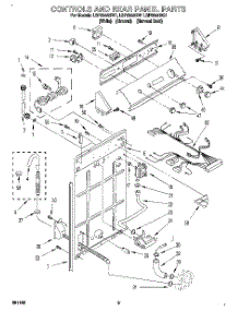 02 - Controls And Rear Panel parts for Whirlpool Washer LSP8244BN1 from AppliancePartsPros.com
