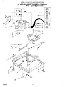 07 - Machine Base parts for Whirlpool Washer 8LSC8245AW1 from AppliancePartsPros.com
