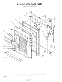 09 - Refrigerator Door parts for Kitchenaid Refrigerator KTRF22MSTOY0 from AppliancePartsPros.com