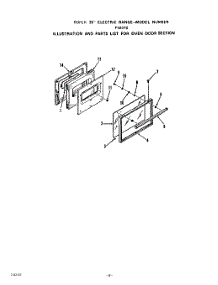 05 - Oven Door parts for Whirlpool Range F5807W0 from AppliancePartsPros.com