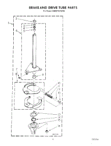 11 - Brake And Drive Tube parts for Kitchenaid Washer KAWE755VAL0 from AppliancePartsPros.com