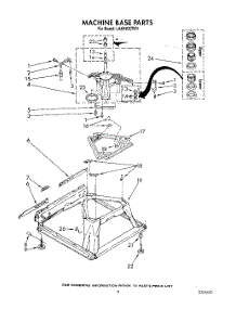 08 - Machine Base parts for Whirlpool Washer LA6040XTG1 from AppliancePartsPros.com