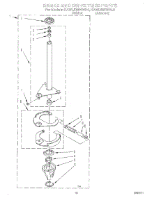 10 - Brake And Drive Tube parts for Kitchenaid Washer KAWL500WWH0 from AppliancePartsPros.com