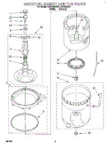 03 - Agitator, Basket And Tub parts for Whirlpool Washer LSS7233AW1 from AppliancePartsPros.com