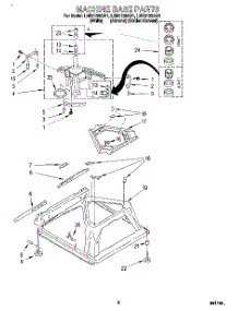 06 - Machine Base parts for Whirlpool Washer LBR5133AG1 from AppliancePartsPros.com