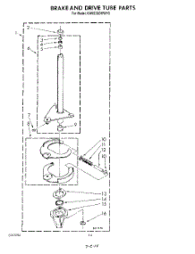 11 - Brake And Drive Tube parts for Kitchenaid Washer KAWE560WWH0 from AppliancePartsPros.com