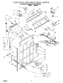 02 - Controls And Rear Panel parts for Whirlpool Washer GLSR5233AW1 from AppliancePartsPros.com