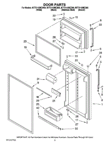 02 - Door Parts parts for Maytag Refrigerator MTF2142MEQ00 from AppliancePartsPros.com