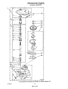 10 - Gearcase parts for Whirlpool Washer LA6040XTN0 from AppliancePartsPros.com