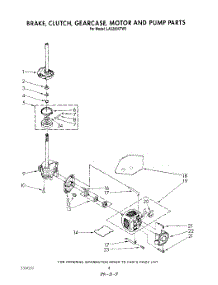 06 - Brake, Clutch, Gearcase, Motor And Pump parts for Whirlpool Washer LA5280XTN0 from AppliancePartsPros.com