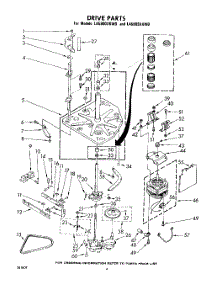 03 - Drive parts for Whirlpool Washer LA5800XKW0 from AppliancePartsPros.com