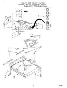 05 - Machine Base parts for Whirlpool Washer LLR7144DZ0 from AppliancePartsPros.com